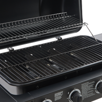 Grill BBQ en acier MQ SKJ avec allumage piézoélectrique, haute pression, sécurité et contrôle de température, pour cuisson à l'huile - Entrepôt USA