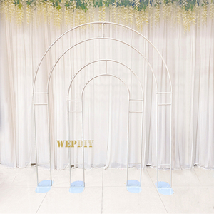 Arco de Boda Moderno Metálico Blanco en 2 Tamaños, Soporte para Flores, Decoración para Fiestas al Aire Libre, Exhibición de Flores - Product Image 6