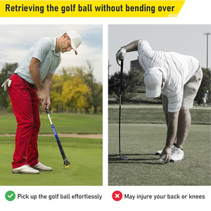 Ramasseur de balles de <span class=keywords><strong>golf</strong></span> pliable avec poignée de putter, portable et léger en plastique - Product Image 6