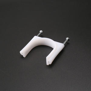 Высококачественный нейлоновый винт двойной гвоздь R-типа кабельный зажим пластиковый PE кабельный зажим - Product Image 2