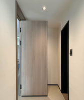 WPC Porte intérieure cachée affleurant plat zéro ligne système de porte cachée cachant la porte intérieure de dalle battante