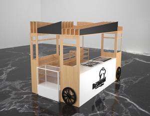 Mostrador de Comida Rápida Personalizado, Diseños de Quiosco para Tienda de Té y Café, Muebles para <span class=keywords><strong>Cafetería</strong></span>, Mostrador de Exhibición - Product Image 4