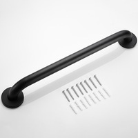 Barre d'appui de sécurité TOMU noire pour douche, barre d'équilibre pour salle de bain, main courante de sécurité pour personnes handicapées, âgées, blessées