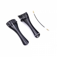 Chevalet de violon en fibre de carbone avec accordage fin, noir non revêtu, tailles 1/8, 1/2, 1/4, 3/4, 4/4, accessoires pour violon
