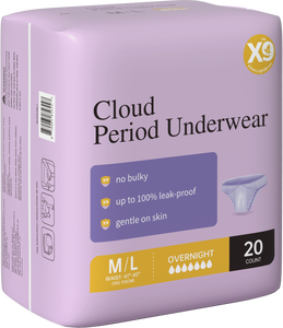 Mutandine Mestruali X9 per Donna, Assorbenti Igienici Usa e Getta, Protezione Mestruale Effetto Nuvola - Product Image 3