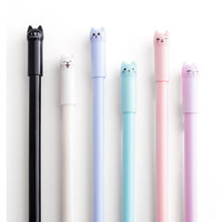 Stylo Bille en Plastique 0,5 mm à Encre Noire, Motif Chat Créatif et Mignon à Queue qui Saute, Fournitures Scolaires en Gros, Stylos Neutres en Gros