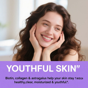 Biotine 5000mcg Gouttes Épaisseur et force des cheveux Durcissement et croissance des ongles Croissance des cheveux Vitamines Gouttes de collagène - Product Image 4