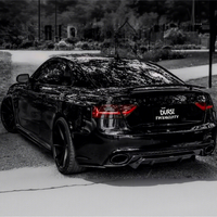 Gerçek Karbon Fiber Arka Difüzör Dudak Spoyleri Audi RS5 2012-2016 Arka Tampon Dudak Koruyucu Oto Tuning Dış Aero Parçaları