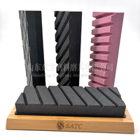 Pierre en carbure de silicium noir aplatissant personnalisable OEM Pierre à huile fine grossière Pierres à aiguiser Accessoires Pierres à aiguiser
