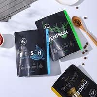 Pochette debout scellable avec zip-lock et logo personnalisé sac à collation en mylar de qualité alimentaire pour chien étanche à l'humidité avec ciblé pour la nourriture pour chats