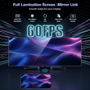 Transformez n'importe quelle voiture avec l'écran intelligent 4K <span class=keywords><strong>CarPlay</strong></span> et Android Auto sans fil - Moniteur de voiture portable entièrement laminé - Product Image 2