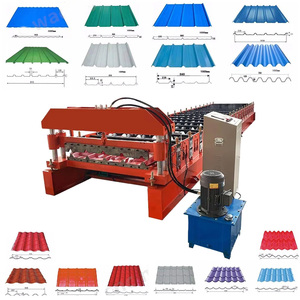 เครื่องทำกระเบื้องเหล็ก IBR เครื่องขึ้นรูปลอนหลังคาเหล็กชุบสังกะสี ประสิทธิภาพคงที่ เครื่องขึ้นรูปลอนหลังคาแผ่นเหล็ก - Product Image 2