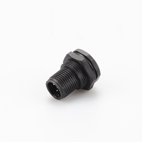 M16 * 1.5 Filetage M12 Circulaire Mental Étanche Montage sur Panneau Avant Cloison a B C D Code 3p 4p 5p 8p 12p 17p IP67 Connecteur IP68