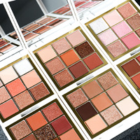 Palette de fard à paupières personnalisée de haute qualité finition chatoyante livre d'ombres à paupières sèches marque privée