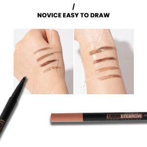 <span class=keywords><strong>Crayon</strong></span> à sourcils angulaire avec pointe inclinée à 15 degrés pour une application fluide et des résultats naturels, brosse carrée, personnalisable et en gros - Product Image 2