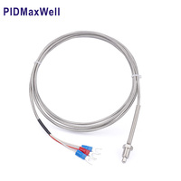 M8, 1/2"BSP, 1/4"BSP, 1/4"G Edelstahl Schraubtyp K J Thermoelement PT100 Industrieller Temperatursensor Anpassbar ODM