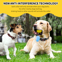 Elektrisches Wiederaufladbares Anti-Bell-Hundehalsband Sicher Ohne Schock Verhaltenskontrollgerät mit Vibrationstraining für Hunde Aller Größen