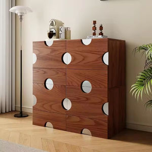 Armoire de rangement vintage de style français, armoire de salon, meuble TV, commode italienne de luxe léger, buffet - Product Image 4