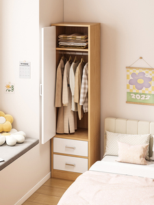 <span class=keywords><strong>Armario</strong></span> <span class=keywords><strong>Estrecho</strong></span> de Una Puerta para Habitación de Alquiler con <span class=keywords><strong>Armario</strong></span> de Almacenamiento Simple, <span class=keywords><strong>Armario</strong></span> Individual Pequeño Moderno y Sencillo, Dormitorio - Product Image 4