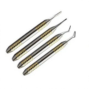 Periotome dentaire manuel en acier inoxydable, extracteurs de racines, kit d'extraction dentaire flexible 4 pièces Classe I - Product Image 5