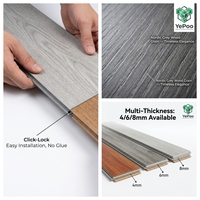 SPC Rigid Core Vinyl-Planken-Bodenbelag Wasserdicht Feuerfest Breite Dielen Klicksystem EIR Umweltfreundlich Rutschfest Küche Schlafzimmer Holzoptik