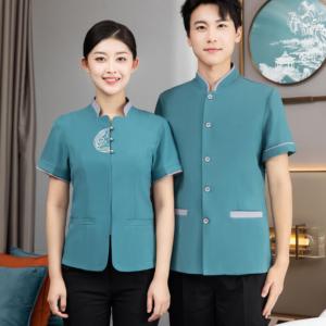 Uniforme Personalizzata 2024 per Personale di Pulizia Alberghiera, Design per la <span class=keywords><strong>Casa</strong></span> - Product Image 2