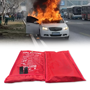 Couverture anti-feu en fibre de verre résistante à la chaleur, pratique et facile à utiliser, 6 pieds x 6 pieds, pour usage domestique - Product Image 1