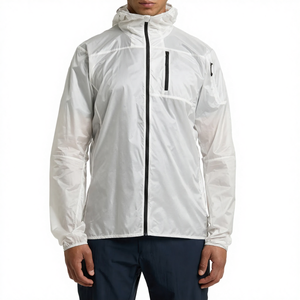 Chaqueta Cortavientos Informal con Capucha para Hombre, Estilo Primavera, Tinte Liso, Transpirable, Resistente al Viento, Ecológica, Corte Ajustado, OEM - Product Image 4