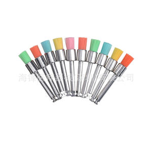 Brosse de polissage dentaire Hai Feng, pointe plate, nylon, couleur, boîte de 100 pièces, pour usage domestique et commercial - Product Image 1