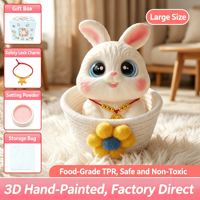 Jouets Squishy Kawaii en Silicone à Rebond Lent, Animaux (Renard, Chaton, Cochon), Anti-stress, Boîte Surprise Amusante pour Vente au Détail en Supermarché