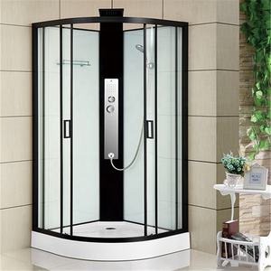 <span class=keywords><strong>Cabine</strong></span> <span class=keywords><strong>de</strong></span> <span class=keywords><strong>douche</strong></span> noire froide et chaude avec étagère en verre pour salle <span class=keywords><strong>de</strong></span> bain - Product Image 2