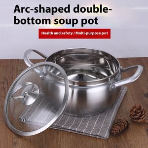 Pratik klasik kore tarzı paslanmaz çelik tencere Modern tasarım 201 manyetik olmayan erişte çorba ve süt tenceresi - Product Image 2