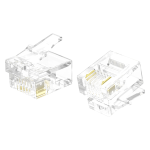 XL-204 6p2c RJ11 2 Pin điện thoại nối Modular cắm với khóa bắt trên trái 1 6 pin tdo-Kết nối và WT-4 viễn thông các bộ phận - Product Image 1