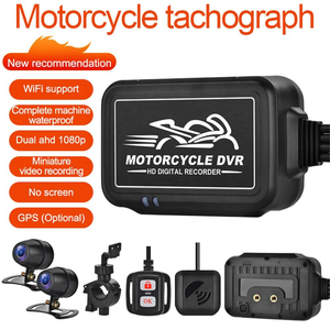 Cámara para Motocicleta, DVR con WiFi y GPS, Doble Cámara Delantera y Trasera Full HD 1080P, Impermeable, <span class=keywords><strong>Grabador</strong></span> <span class=keywords><strong>de</strong></span> Video para Moto, Tacógrafo - Product Image 5