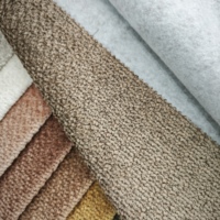 Tissu d'ameublement chenille tissé 100 % polyester confortable, résistant à l'abrasion, couleur unie, marque MingHe, 250 GSM, pour textile de maison