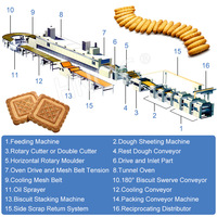 Ligne de production de biscuits au riz cuit au four Fabricant de machine de fabrication de biscuits HNOC