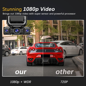 Nueva Cámara para Auto W7 con 4 Lentes, DVR para Auto con Pantalla IPS de 3 Pulgadas, Visión Nocturna Infrarroja, Control por WiFi, HD 1080P, Cable OBD, Dashcam - Product Image 6