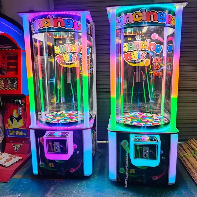 Amusement Park Coin Operated Arcade Games Ball Dropping Ticket Redemption Game Machine Bouncing Ball Vending Machine