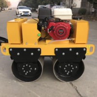 Compacteur à rouleaux vibratoire manuel pour bébé, petit compacteur routier, 300 kg, 500 kg, 800 kg, bon fournisseur