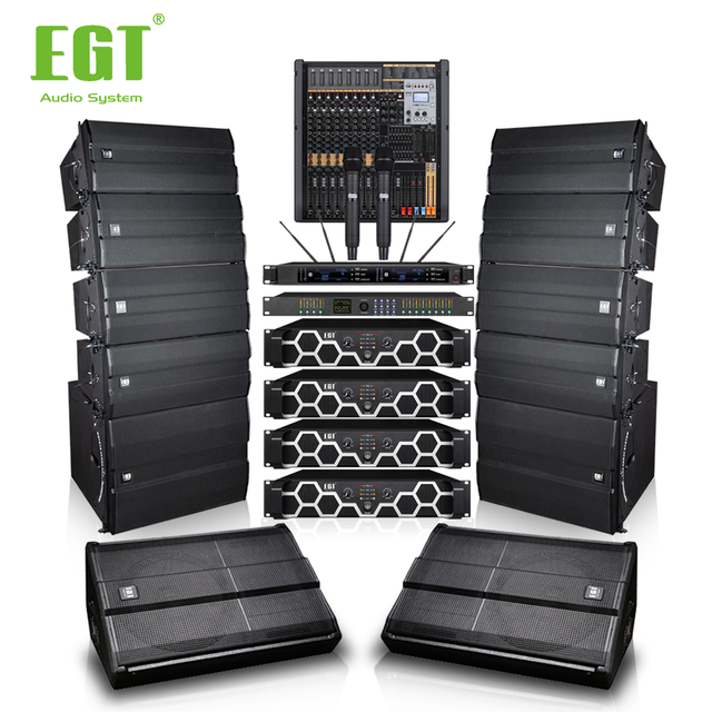 Professional Dual 8" Passive Line Array Speaker High-SPL System for Rental Companies and Live Sound Stages Churches Clubs