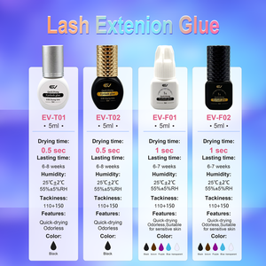 Colle d'extension de cils noire 3ml 5ml 10ml personnalisée, séchage lent, directement vendue par l'usine chinoise de colle, adhésif pour cils. - Product Image 4