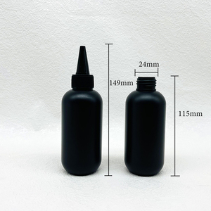 Stock d'usine Bouteilles HDPE noires bon marché 250ML 150ML Bouteille à presser ronde noire Bouteilles chimiques de monomère <span class=keywords><strong>liquide</strong></span> acrylique d'acétone - Product Image 6