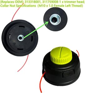 313318001 Kit Kepala Trimmer Cocok untuk Ryobi Homelite Ryobi P2009 RY15523A RY15523AVNM Rakitan Pemangkas Rumput 311759008 - Product Image 4