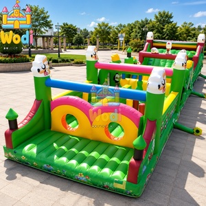 Circuito de Obstáculos Inflable de Material Resistente para Invierno, Casa de Brinco Inflable con Obstáculos Tipo <span class=keywords><strong>Lego</strong></span> - Product Image 4