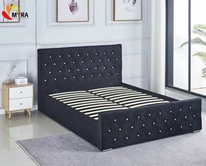 <span class=keywords><strong>Elegante</strong></span> Sofá <span class=keywords><strong>Cama</strong></span> Blanco con Diseño de Botones y Estructura de <span class=keywords><strong>Cama</strong></span> Estilo Princesa Californiana de SHENGFANG - Product Image 5