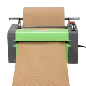 פתרון אריזת נייר ידידותי לסביבה מכונה לייצור בועות נייר ליצירה מכונת לחיצה על נייר