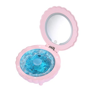 Lámpara de Noche LED Estilo Costero con Forma de Concha, Control Táctil, Funciona con Batería, Pantalla Azul, Lámpara de Escritorio - Product Image 5