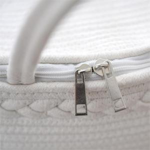 Bolsa <span class=keywords><strong>de</strong></span> pañales portátil para coche con cuerda <span class=keywords><strong>de</strong></span> algodón para pañales y artículos esenciales para bebés con correa para el hombro - Product Image 3