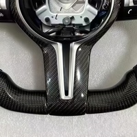 Volant en fibre de carbone personnalisé pour BMW F20 F30 F10 F25 F15 F48 E70 E87 E90 E91 E92 M4 M3 M5 X3 X5 X7 Volant LED
