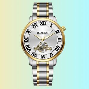 Reloj Digital Automático Mecánico de Esqueleto, Cristal de Zafiro, Caja de Acero Inoxidable 316L, Resistencia al Agua 5BAR, Caja para Hombre de Lujo - Product Image 1